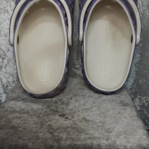 CROCS Geo Clog Shoes Lavender Sparkle Womans 9 Mens 7 - Picture 5 of 11